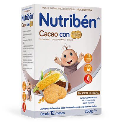 NUTRIBEN CACAO CON GALLETAS MARIA 250 G