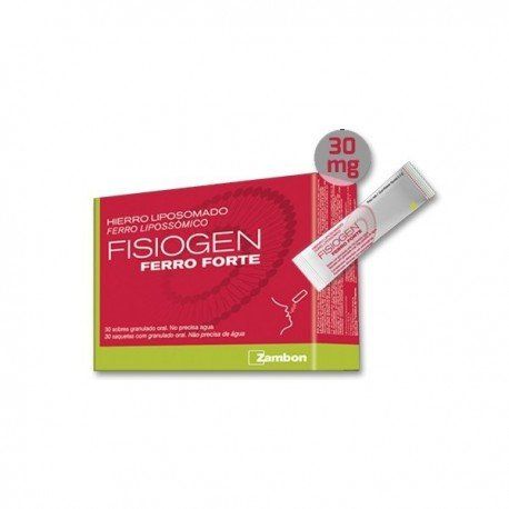 fisiogen ferro forte 30 sobres